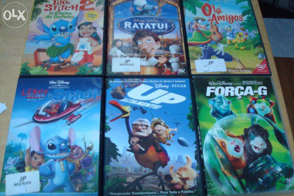 Lote de 9 Filmes originais da disney e pixar