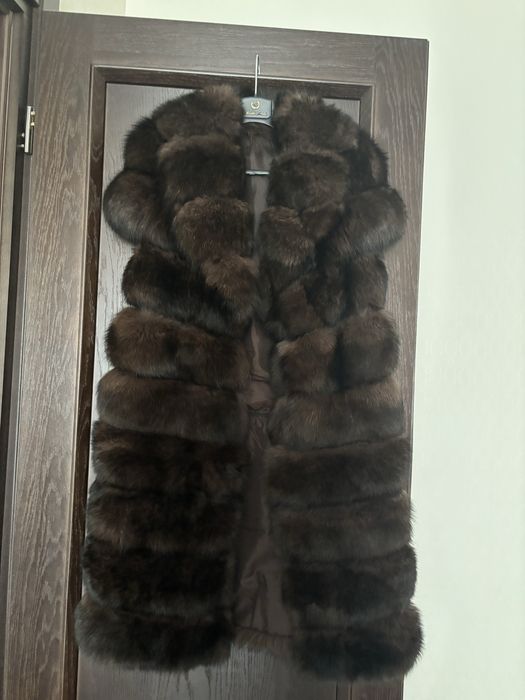 Жилет из финского песца под соболь
