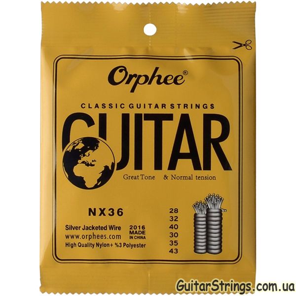 Струны Orphee для акустической, классической, электрогитары, поштучно
