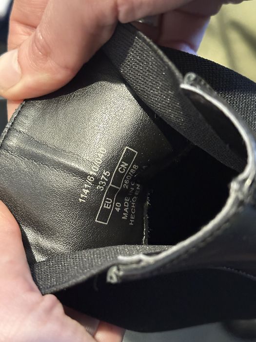 Zara шкіряні челсі, ботинки