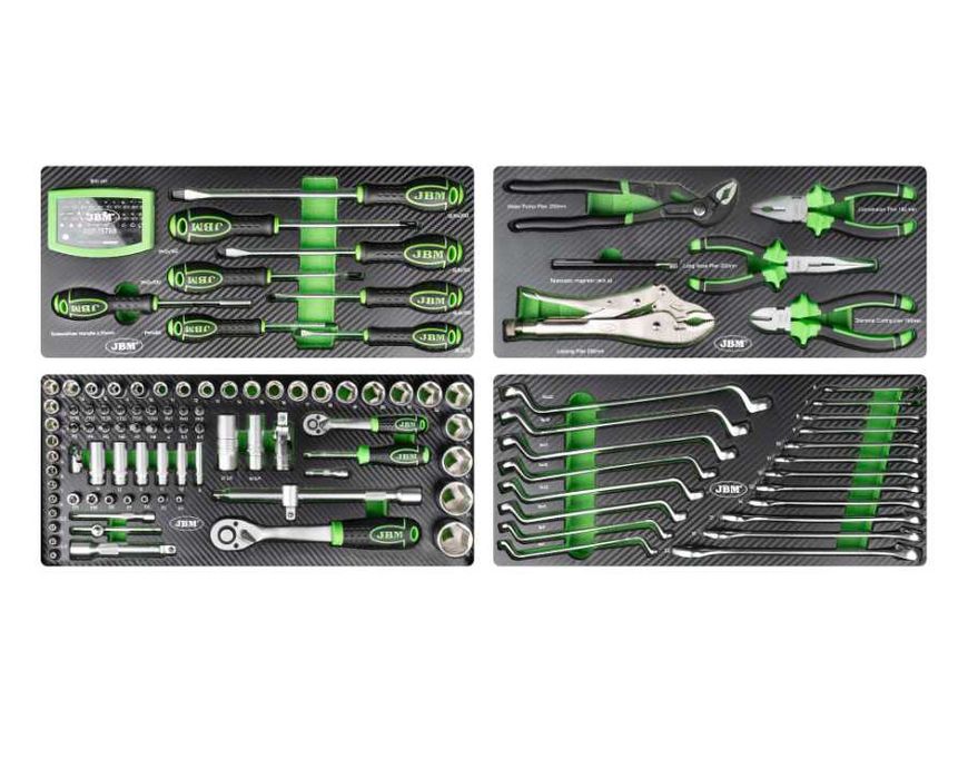 JBM 54261 Caixa Metálica com Ferramt.143Pcs