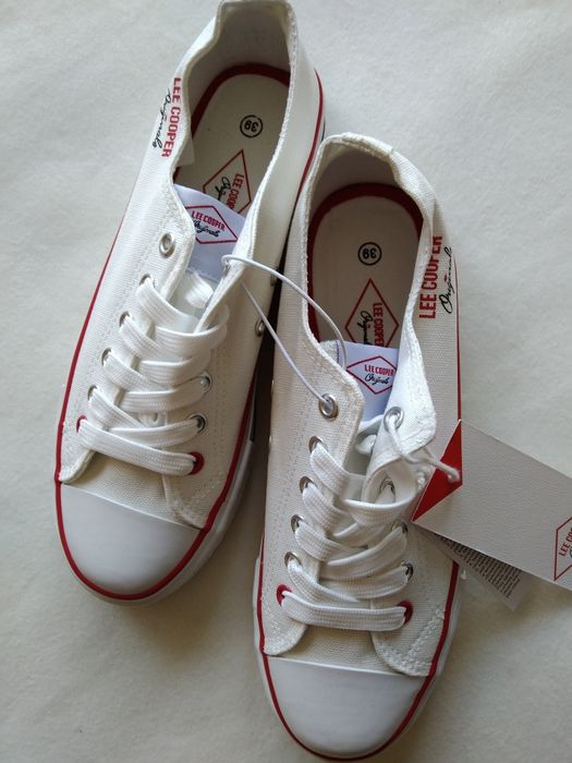 Lee Cooper białe trampki adidasy sneakersy tenisówki 39