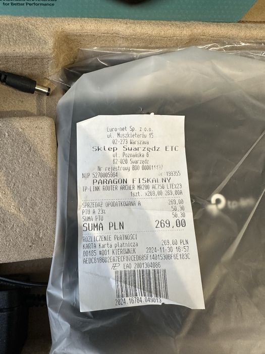 Router 4G LTE TP-Link Archer MR200 (SIM, AC750)