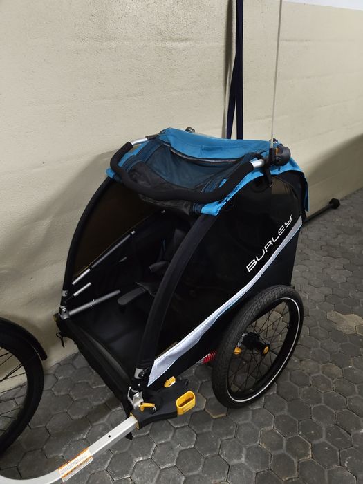 Carrinho atrelado transporte de crianças para bicicleta