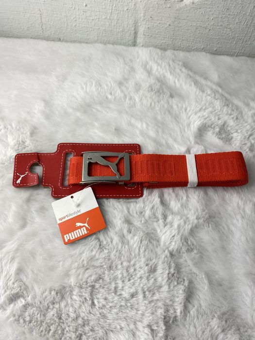 Ремень Puma  тканевый с металлической пряжкой. Для гольфа