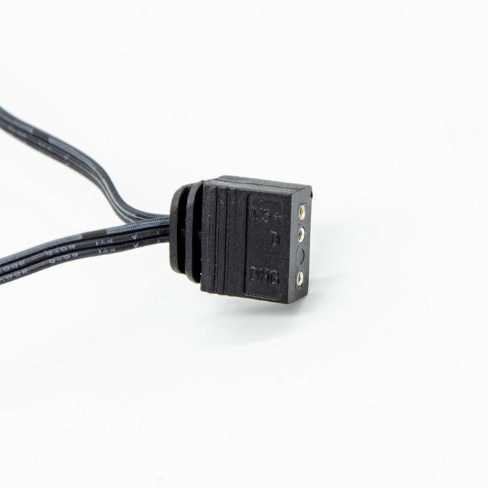 Zestaw czterech wentylatorów MSI 120 x 120 mm APA1225M12 aRGB +złączka