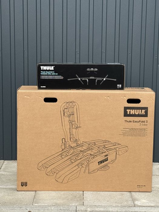 Thule Easyfold 3 na 4 rowery, adapter 945100+944700 Składany NOWY