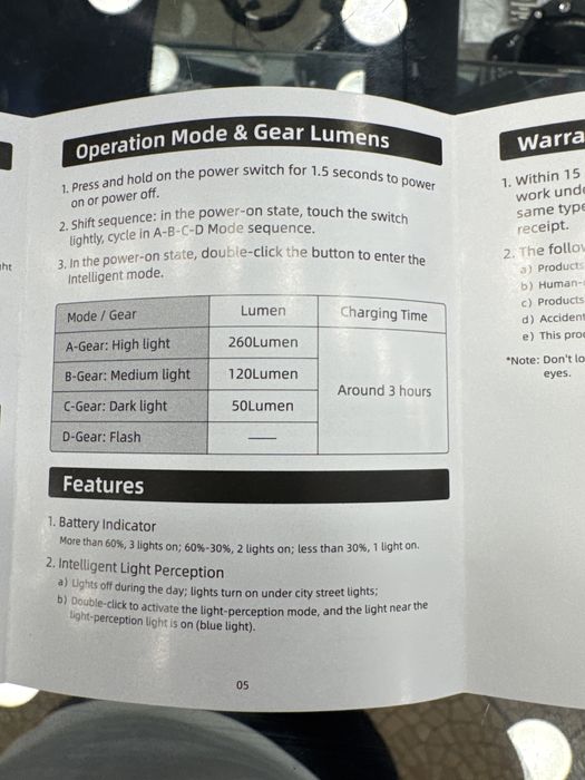 Luz frontal Rockbros nova a estrear,