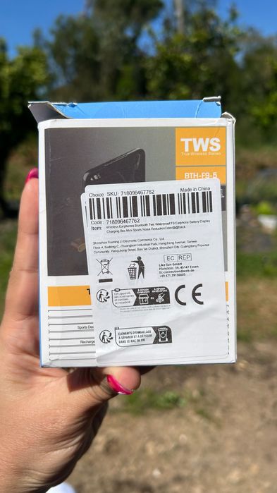 Earphones bluetooth BTH-F9-5 sem fios *novos*