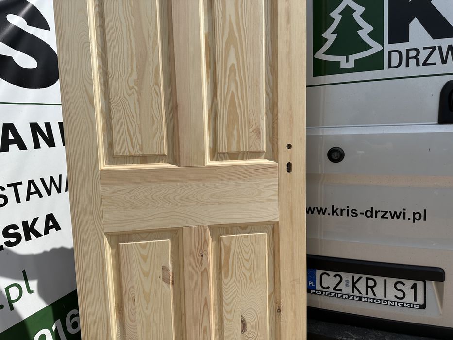 Drzwi wewnętrzne drewniane  lite sosnowe Na Każdy wymiar Cała Polska