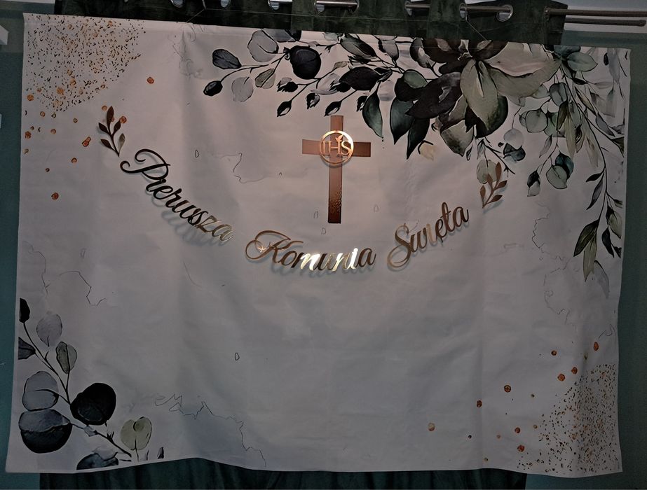 Baner plakat pierwsza Komunia