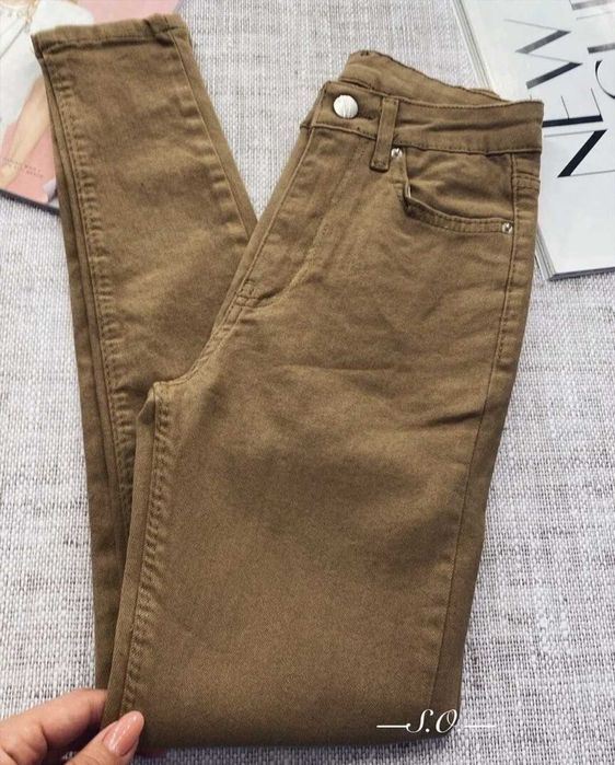 Джинси жіночі skinny вузькі, колір кемел. Туреччина. Р.34