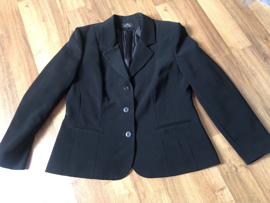 Marynarka żakiet Nicole rozmiar 44 elegancki czarny  casual