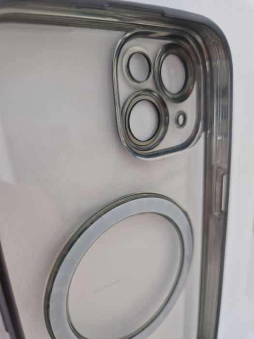 Metallic Magsafe Case do Iphone 15 Czarny