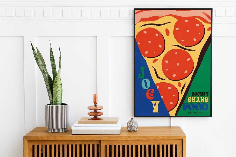 Vintage Plakat A3 Przyjaciele kultowe cytaty