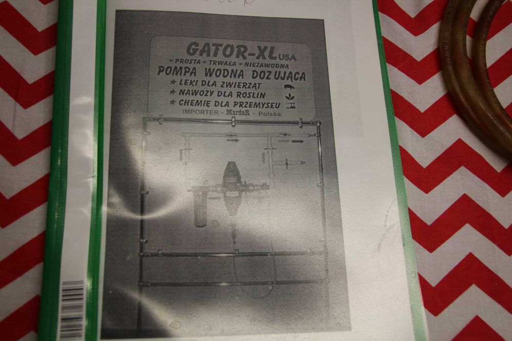 GATOR-XL USA – pompa wodna dozująca / dozownik chemii