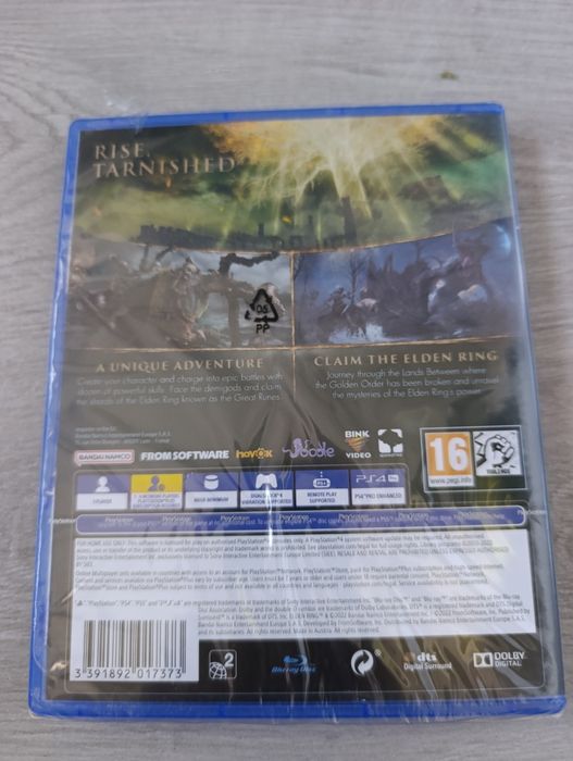 Nowa Gra w folii Elden Ring PS4  PS5 PlayStation 4
