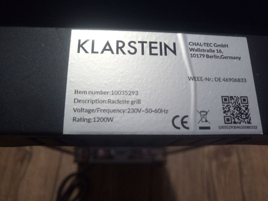 Grill elektryczny z kamieniem