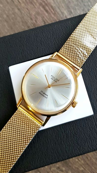 Годинник Політ Poljot de luxe Shockproof  23 rubin jewels Cal. 2209 SU