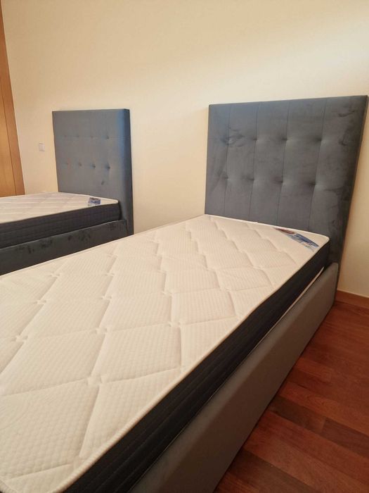 Camas de Solteiro Estofadas de Luxo 199€ - Disponíveis em Várias Cores! 190x90m! topp de Gama Novas Direto Da Fabrica