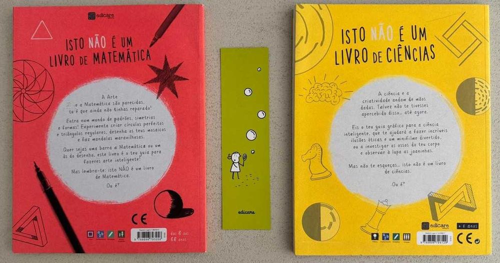 Livros Educativos infantis da Edicare “Isto Não é um Livro” – Matemática e Ciências
