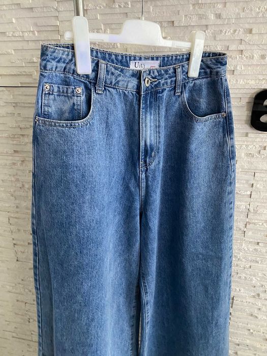 Uiuj bardzo szerokie spodnie dżins ala spódnica wyższy stan