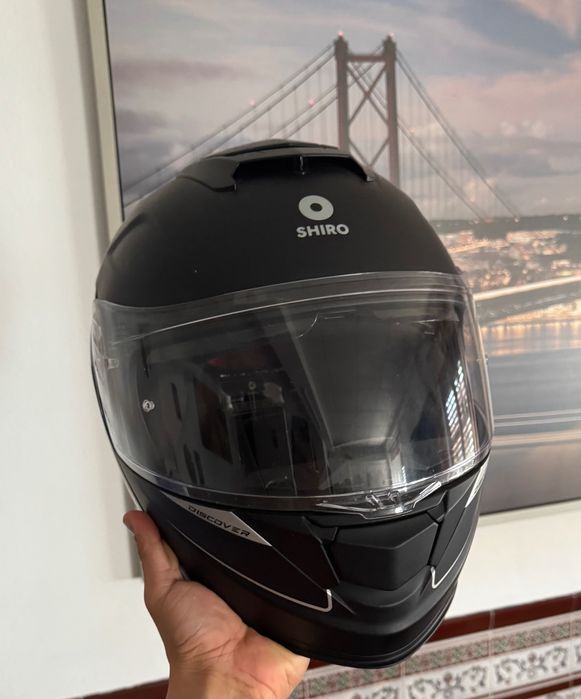Capacete de mota Shiro L