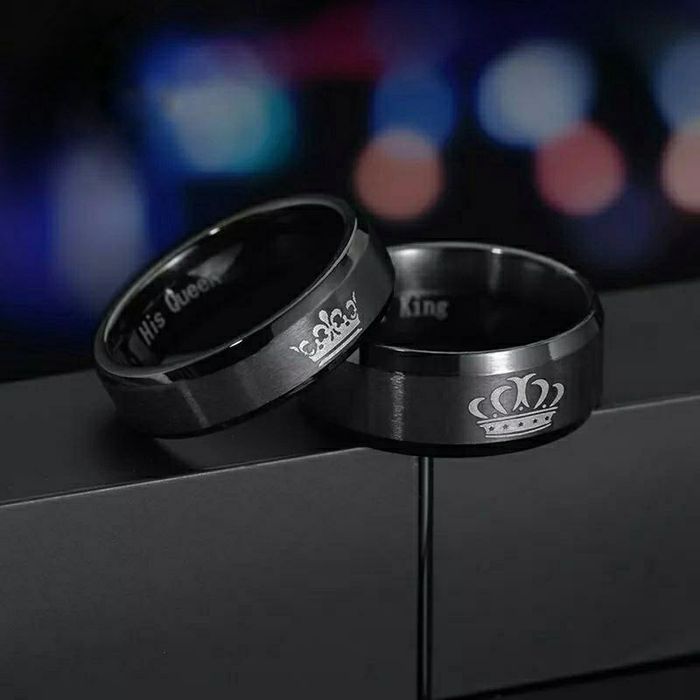 Різновиди титанових кілець + коробочка у подарунок