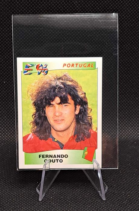 4 Cromos - Jogadores Estrela Portugal - Euro 1996 - Panini