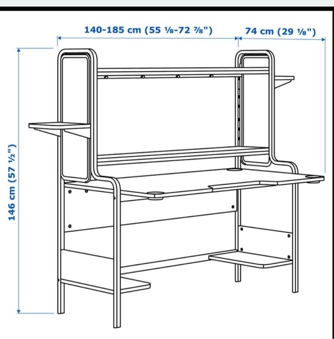 Secretária gaming  IKEA FREDDE