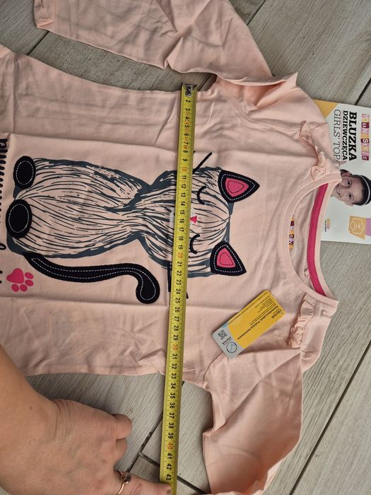 Bluzka dziewczęca long shirt r122/128 NOWA