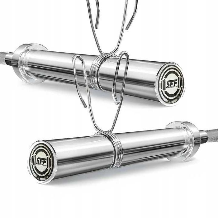 gryf prosty olimpijski 120cm 50mm sztanga chromowany gratis zaciski