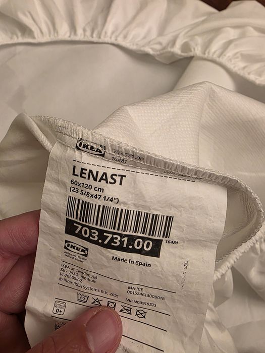 Protetor colchão berço, gama Lenast - Ikea.