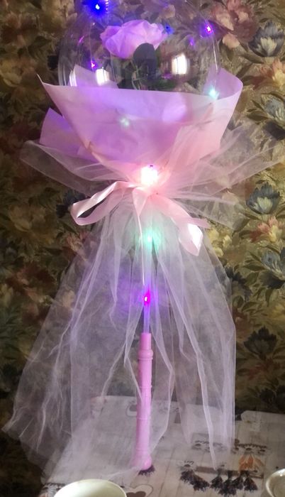 Шары Бобо с 3 Д розой