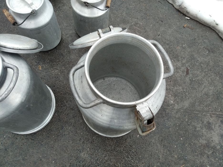 Бідон алюмінієвий 38 літрів з кришкою