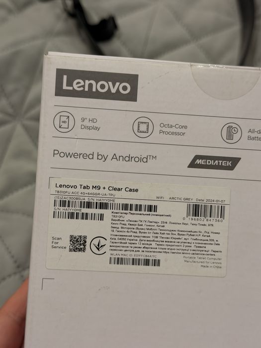Планшет Lenovo Tab M9 4/64