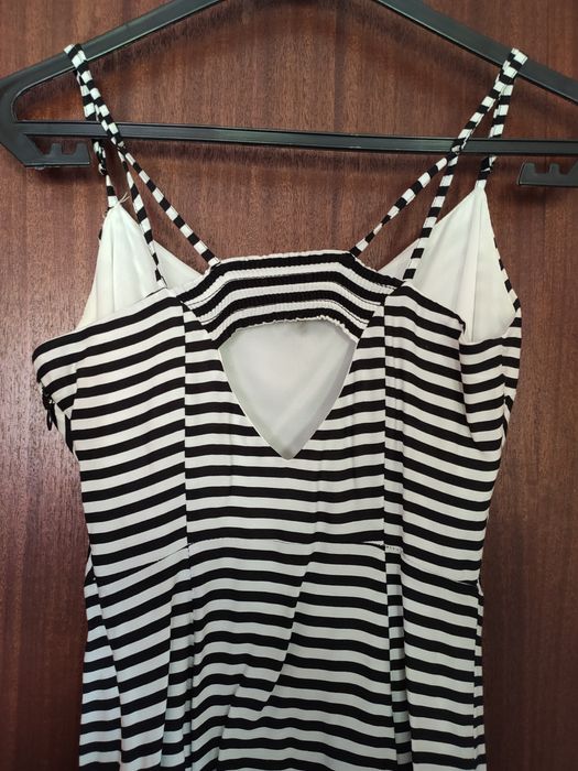 Vestido às riscas Bershka