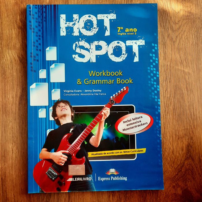 Inglês 7º ano, Workbook&Grammar Book, Leirilivro, HotSpot 7ºano nível3