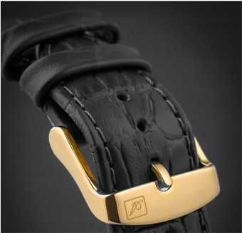 Czarny pasek do zegarka Adriatica 28 mm.