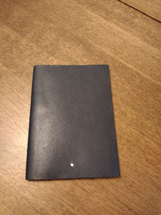 caneta e bloco de notas montblanc
