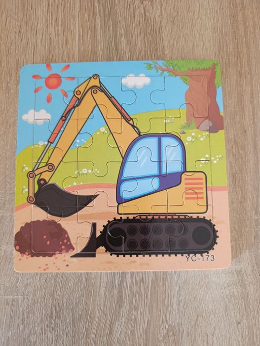 Дерев'яні пазли 20 деталей, комплект 2шт