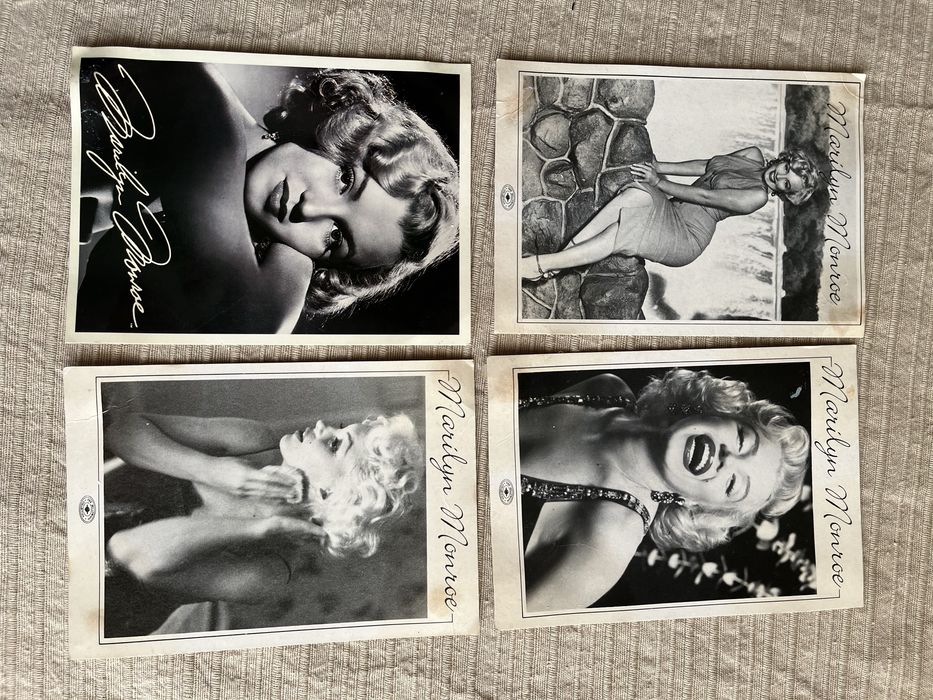 Postais antigos da Marilin Monrroe