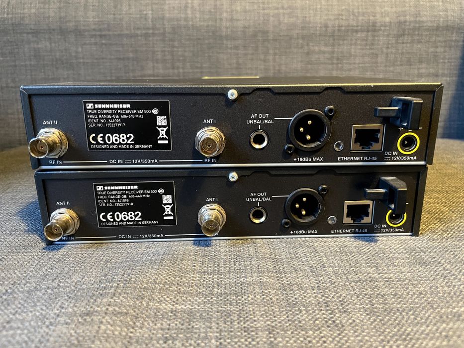 Sennheiser G3 Ew 500/ G3 EK 100 odbiorniki do instrumentów/mikrofonów krawatowych 606-648 MHz