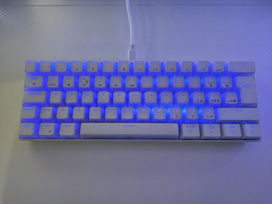 Teclado Mars Gaming MKMINI Branco