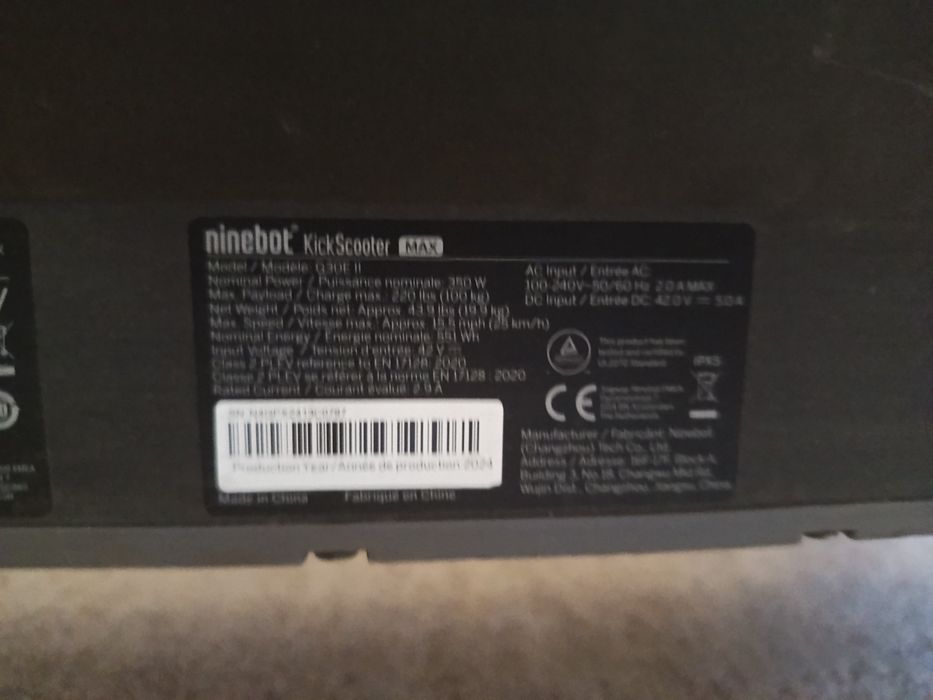 Электро самокат ninebot