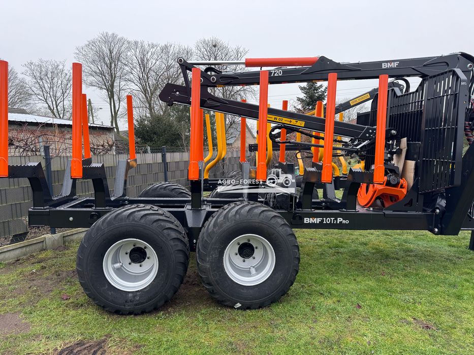 Przyczepa Lesna BMF 10T2Pro720 6par, 500x17 | 7.2m Hamulce Extra Wypos