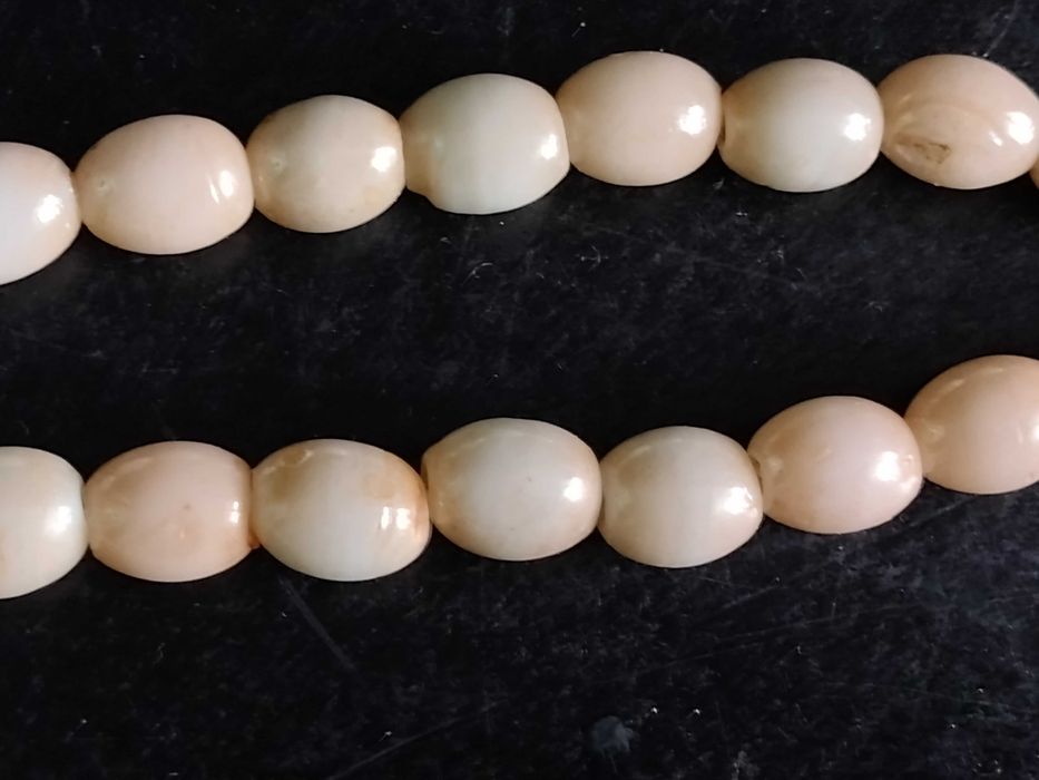 Korale Opal Różowy 69 cm