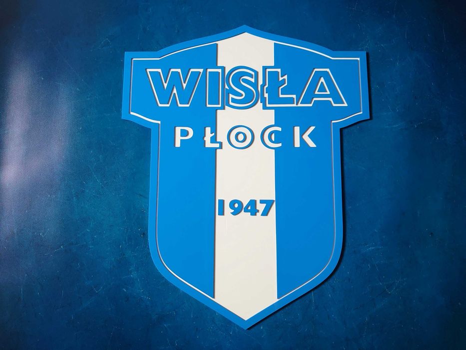 Wisła Płock herb na ścianę do pokoju salonu dla fana klubu 95cm