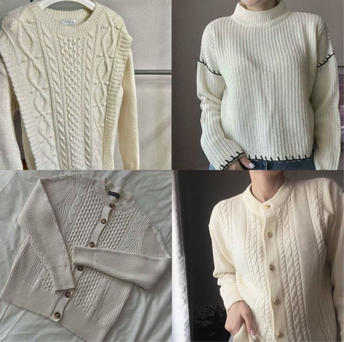 Набір светр свитер кардіган кардиган лонг лонгслив блуза