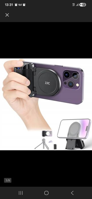 JJC Magnetyczny Uchwyt do Telefonu z Pilotem Bluetooth do iPhone i And